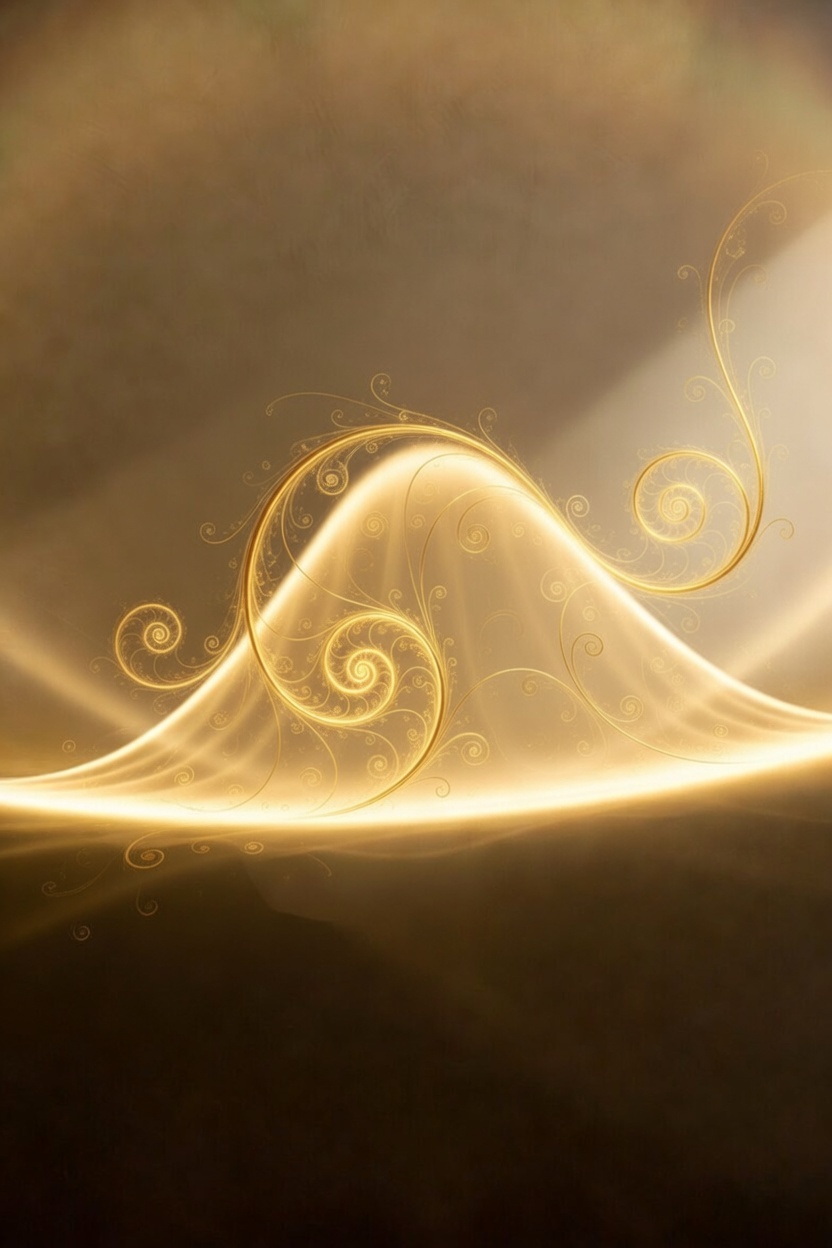 Golden cymatics spiral